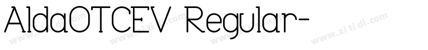 AldaOTCEV Regular字体转换